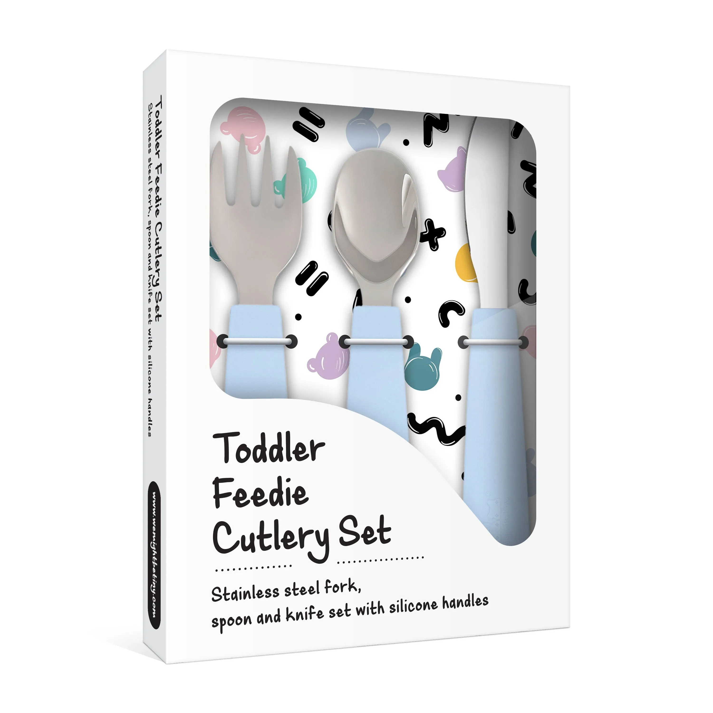 Toddler Cutlery Set- Powder Blue