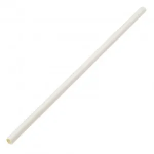 White Paper Straw 8" Case (40 x 250pk)