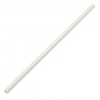 White Paper Straw 8" Case (40 x 250pk)