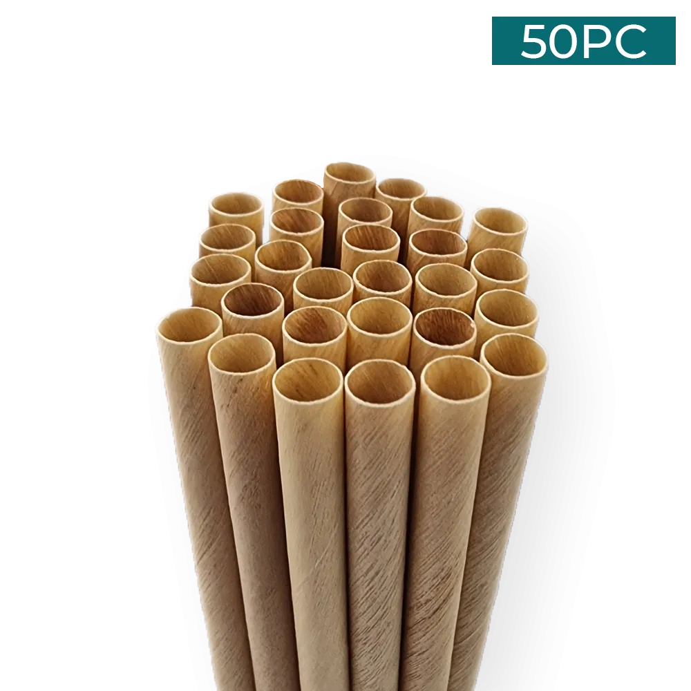 Wooden Straws 50PC